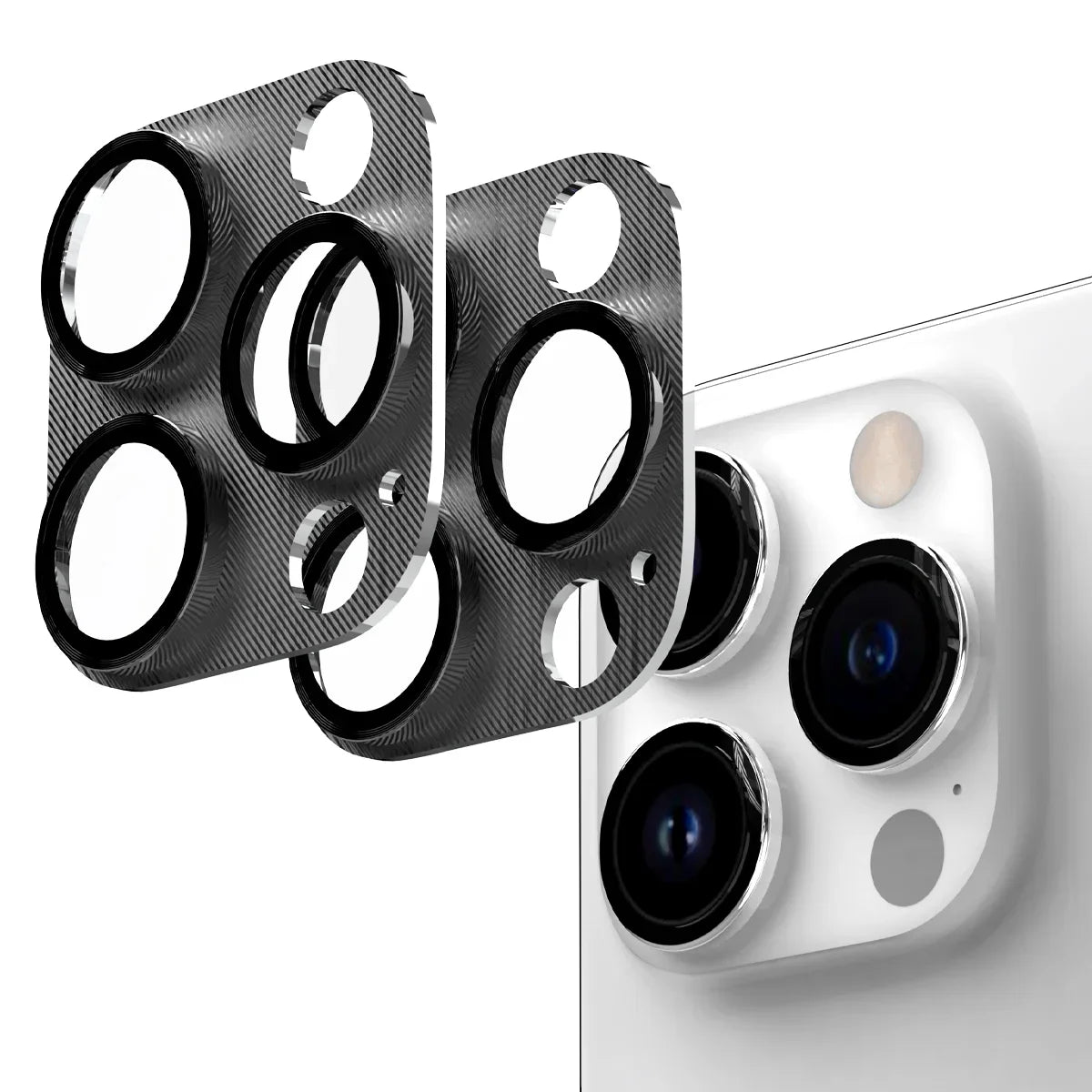 Araree C-Sub Core MB Camera Lense Protector Tempered Glass With Metal Base For iPhone 15 Pro / 15 Pro Max - Black - Tashqila Araree C-Sub Core MB Camera Lense Protector Tempered Glass With Metal Base For iPhone 15 Pro / 15 Pro Max - Black - Tashqila